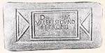Sarcofago romano, l'incisione si legge «Agli Dei Mani di Valerio Secondo Petronio»